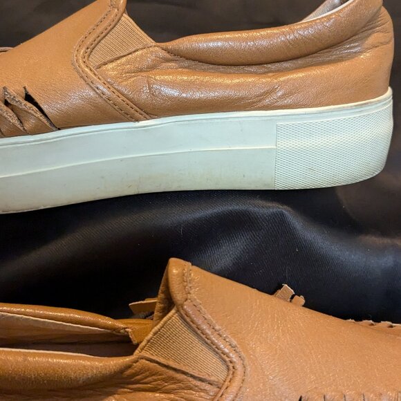 J/Slides Aztec leather platform loafers size 6.5 - Picture 6 of 7